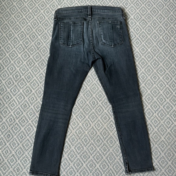 Rag & bone washed grey capri jeans - Picture 7 of 8